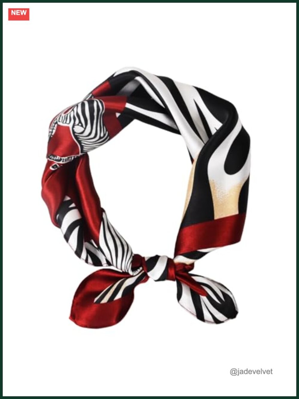 100% Mulberry Silk Neck Scarf 21" Square Floral Neckerchief